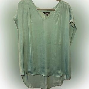 Simply Vera Vera Wang Mint Green V-Neck Silky Soft Blouse XXL
